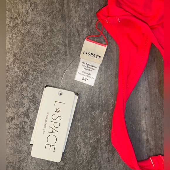 L*SPACE Coco One Piece Swimsuit In Hot Cherry Size S - Picture 7 of 8